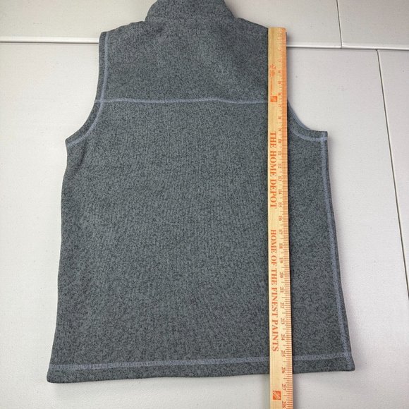 The North Face Sweater Fleece Vest Men's Medium S Gray Full-Zip w/Logos New NWT - Picture 10 of 11